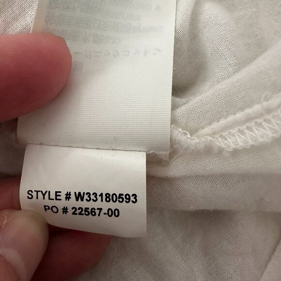 Prana 100% Organic Cotton Sugar Pine Pull On Skirt Crinkle Gauze XS Cream - Picture 6 of 9